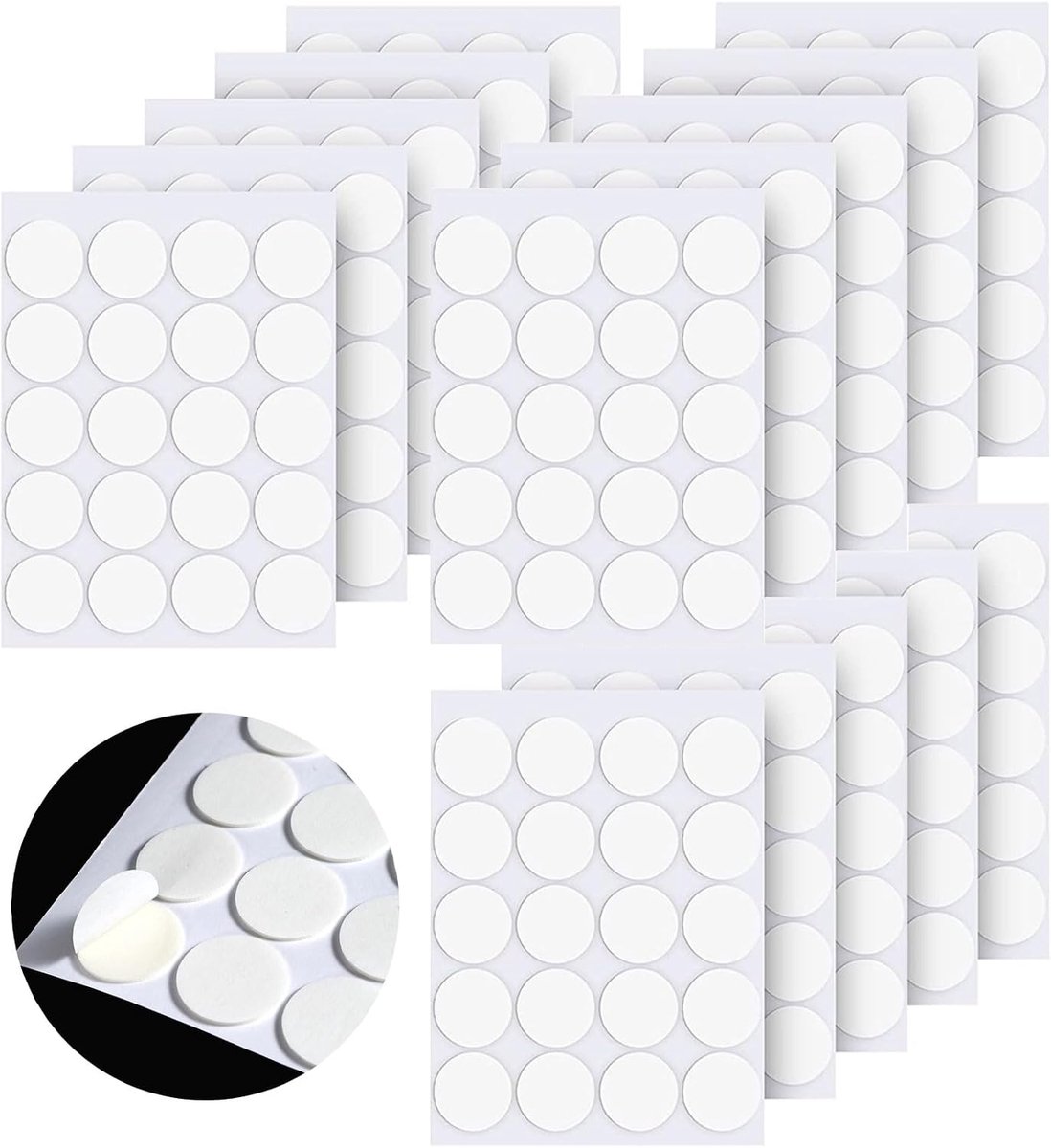 300 stuks Dochtstickers, kaarsdocht stickers Φ 2 cm, blijven stevig