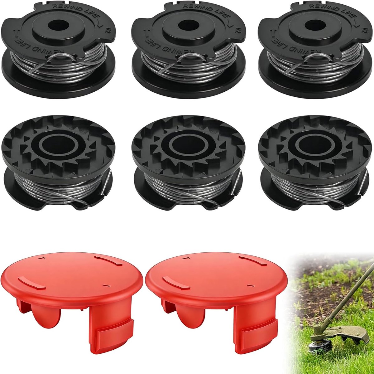 draadspoel voor Bosch EasyGrassCut36 Art 24 27 30 grastrimmer, 6