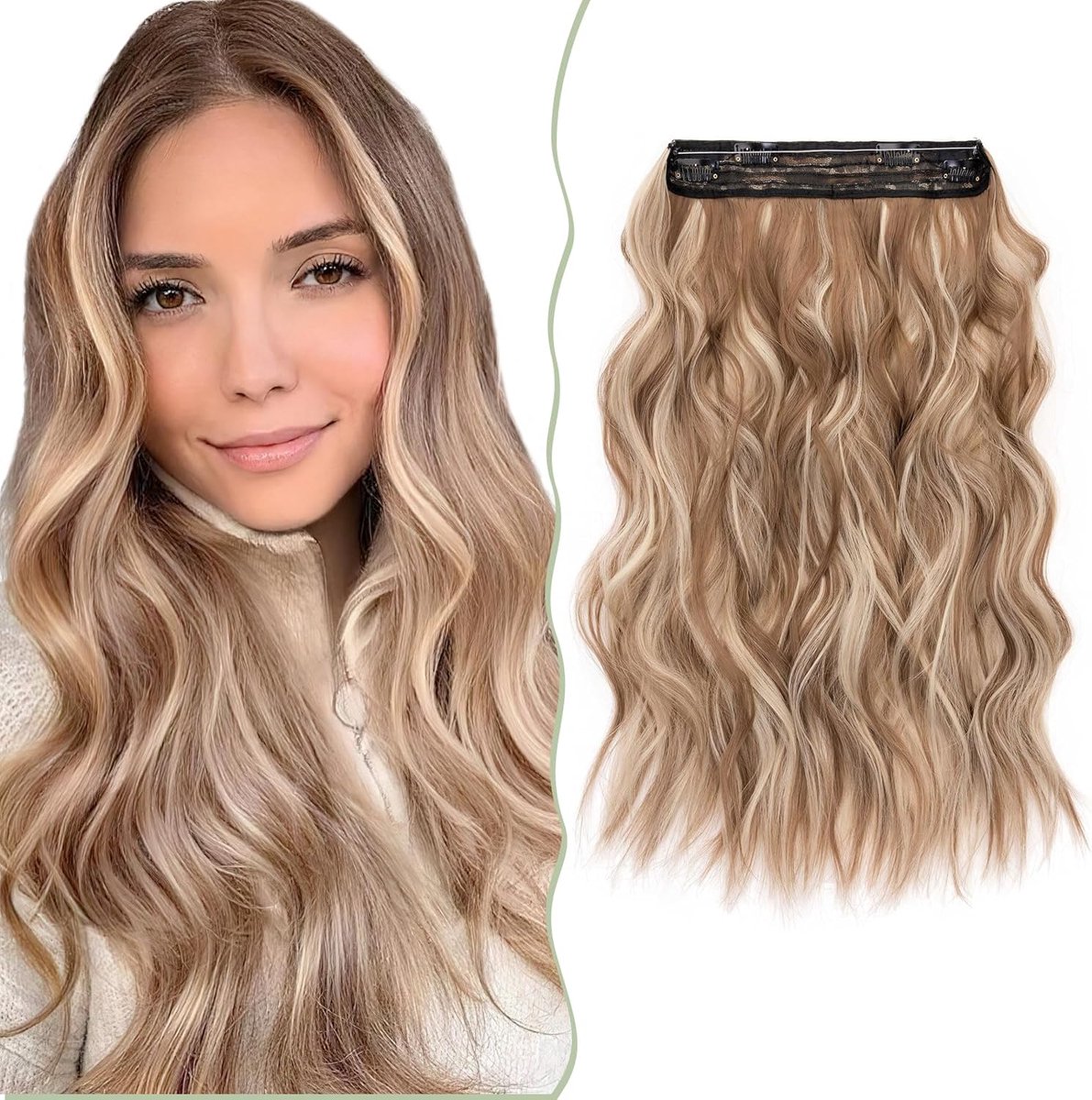 Secret Hair Extensions 1 Weave Haarverlenging Haarstukje met
