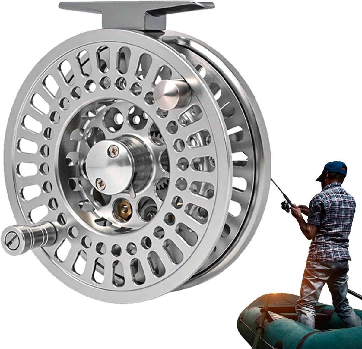 Vliegenreel - Vliegvissen Reel - Vissen - Precisie machinale bewerking - 6.4-9.4 cm - Stijl D