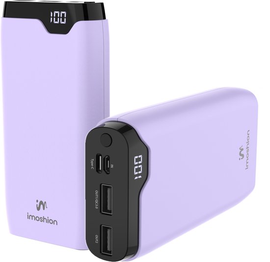 imoshion Powerbank 20000 mAh Snellader Lila