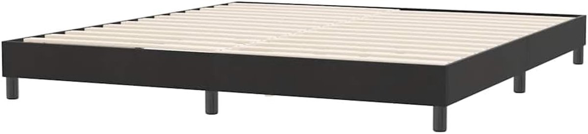 Bedframe Fluweel - Ledikant Slaapmeubel - Comfortabel Slapen - Zacht Glad Oppervlak - 180x210 cm - Zwart