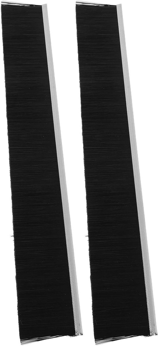 Borstelstrips Brievenbus - Afdichtingsborstel Deurstrip - Post Beschermen - Stofdicht Weerbestendig - 30 x 4.2 x 0.5 cm - Zwart