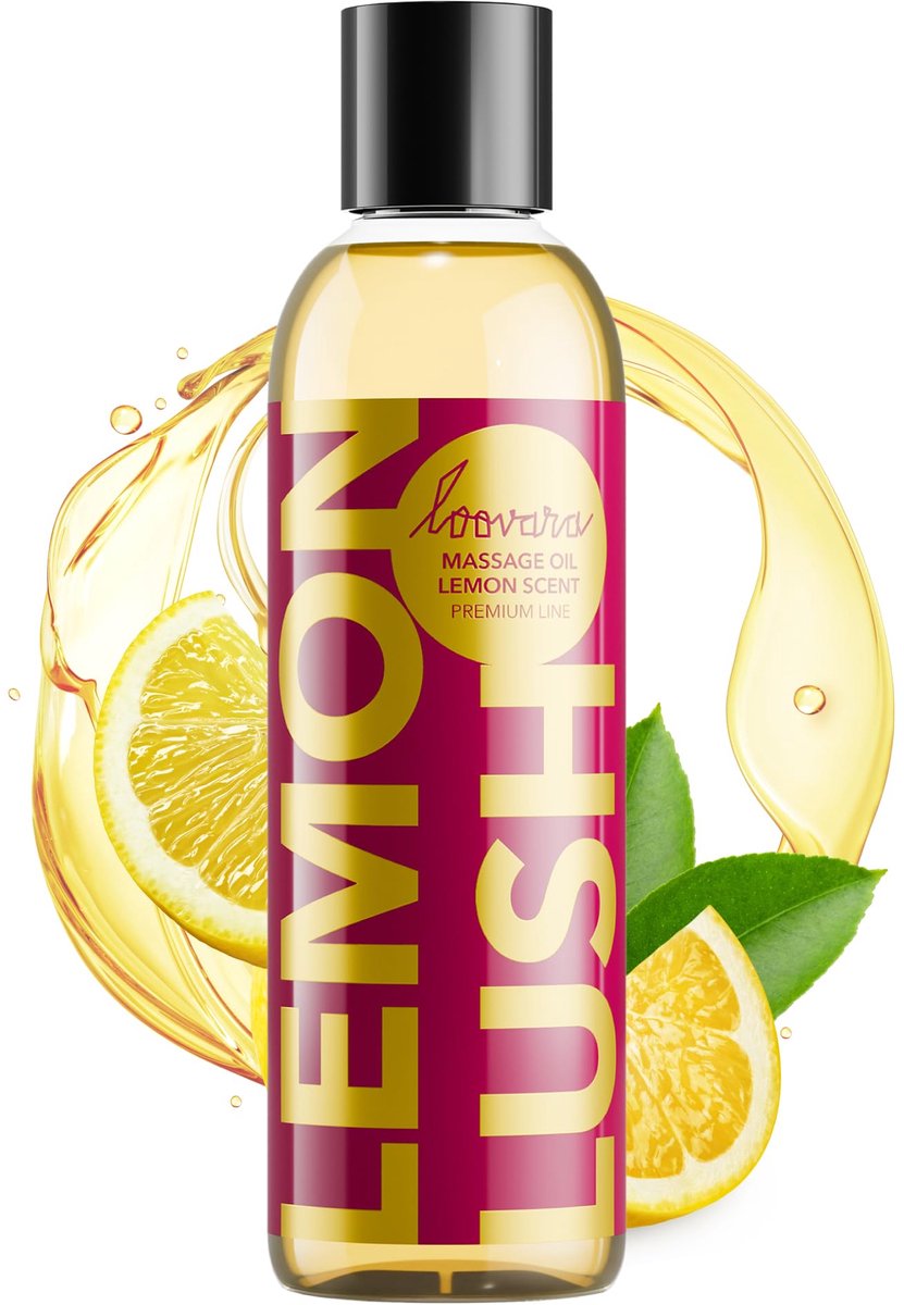 LOOVARA massageolie Lemon Lush 150 ml met citrusgeur voor genotvolle massages - Premium erotiek