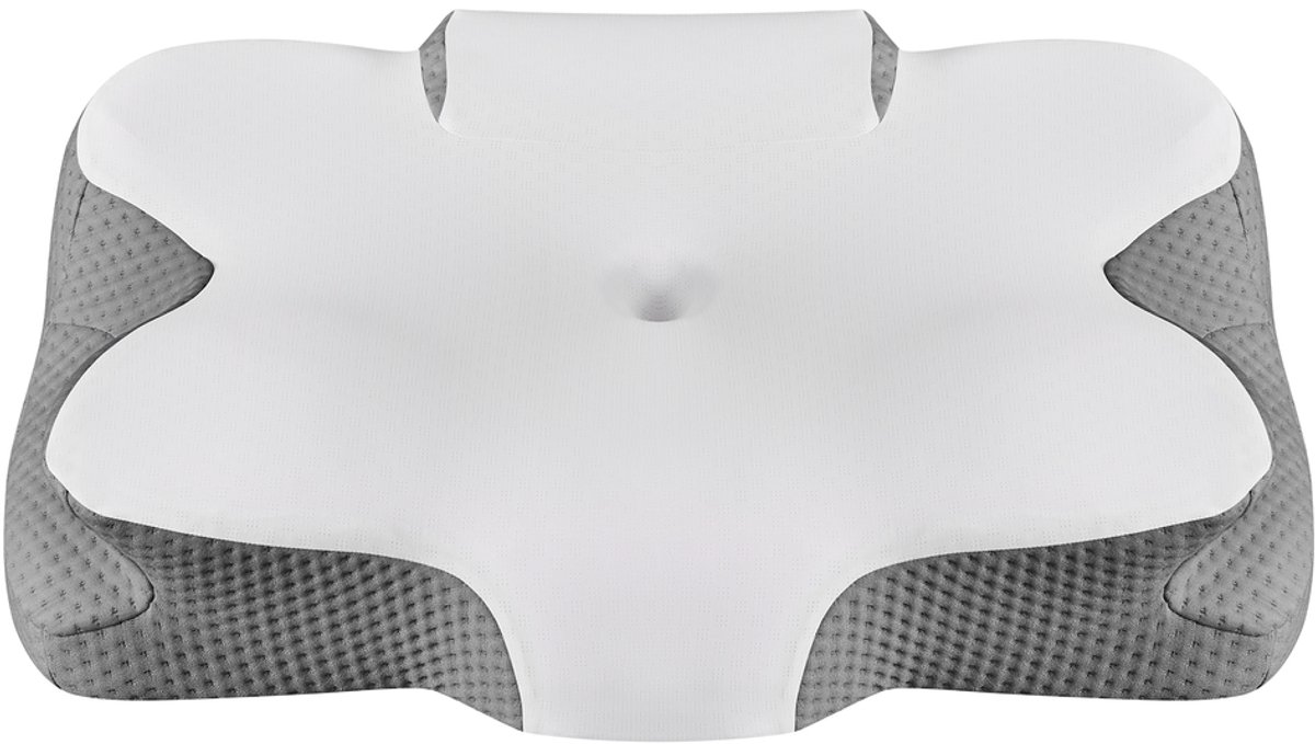 Kussens - Ergonomische kussens - Verkoelende nekkussens - 59 x 40 cm - Witgrijs
