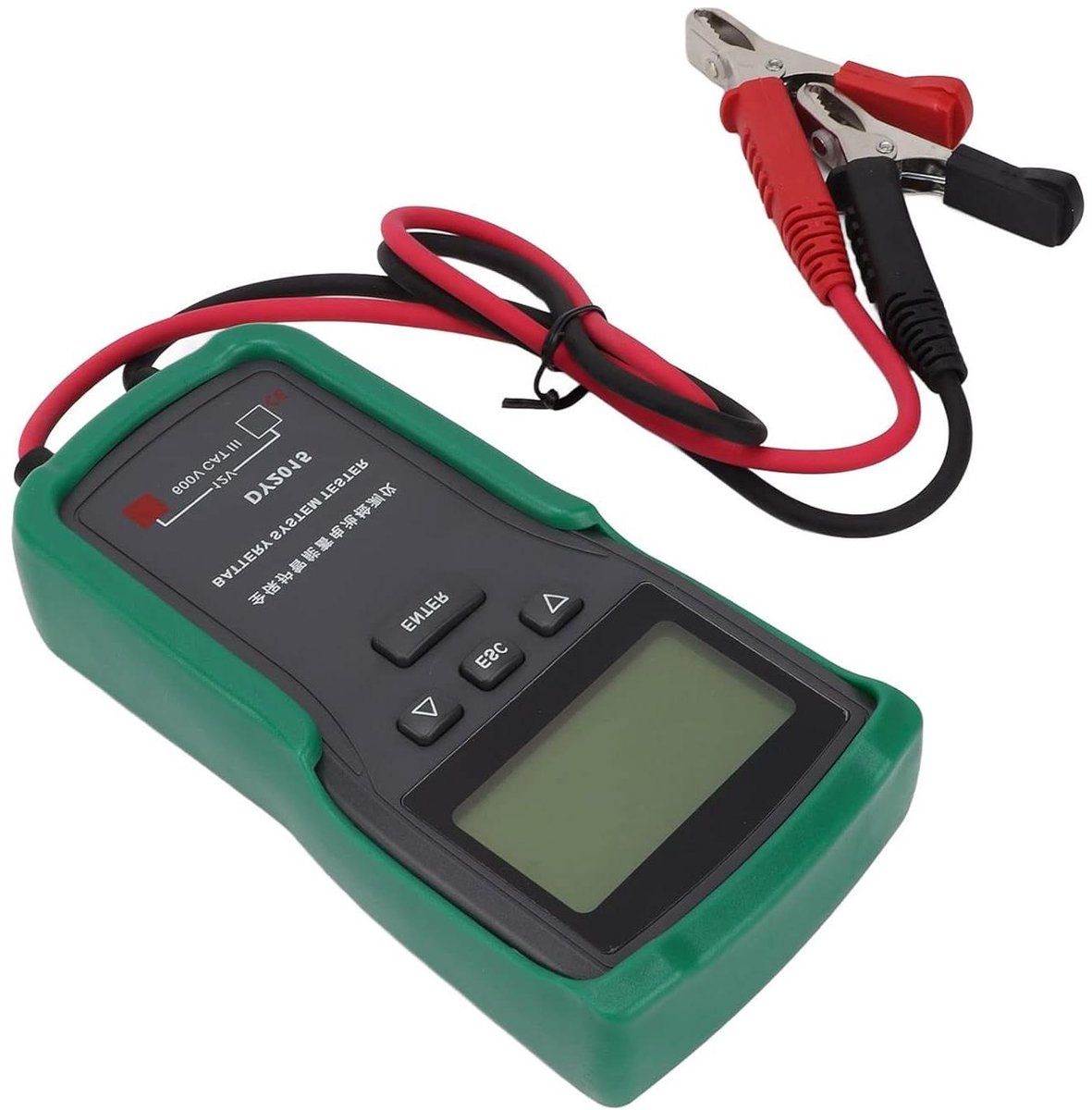 Digitale Accutester - Batterij Analysator - Voertuig Onderhoud - Snelle 2 Seconden Resultaten - 12V - Zwart