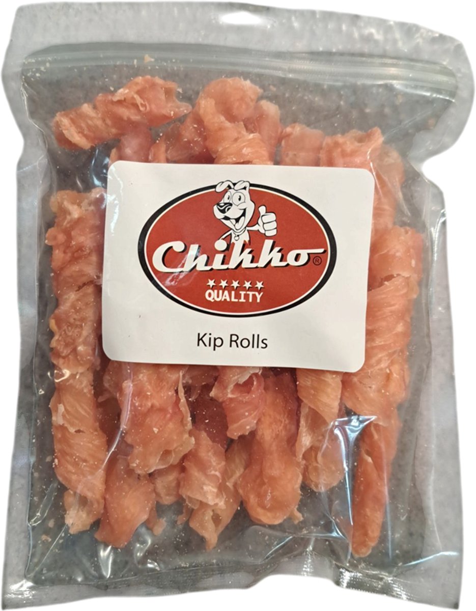 Chikko Quality - Kip Rolls - Gezonde Snack voor Jouw Hond - 300 gram