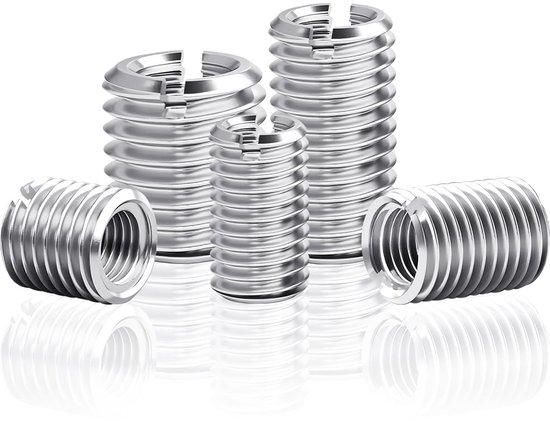 Schroefdraadinzet M8 op M5 x 10 mm, 24 stuks roestvrijstalen schroefadapters, adapter voor schroefverbindingen, reduceermof m8 op m5, reparatie, montage — afbeelding 2