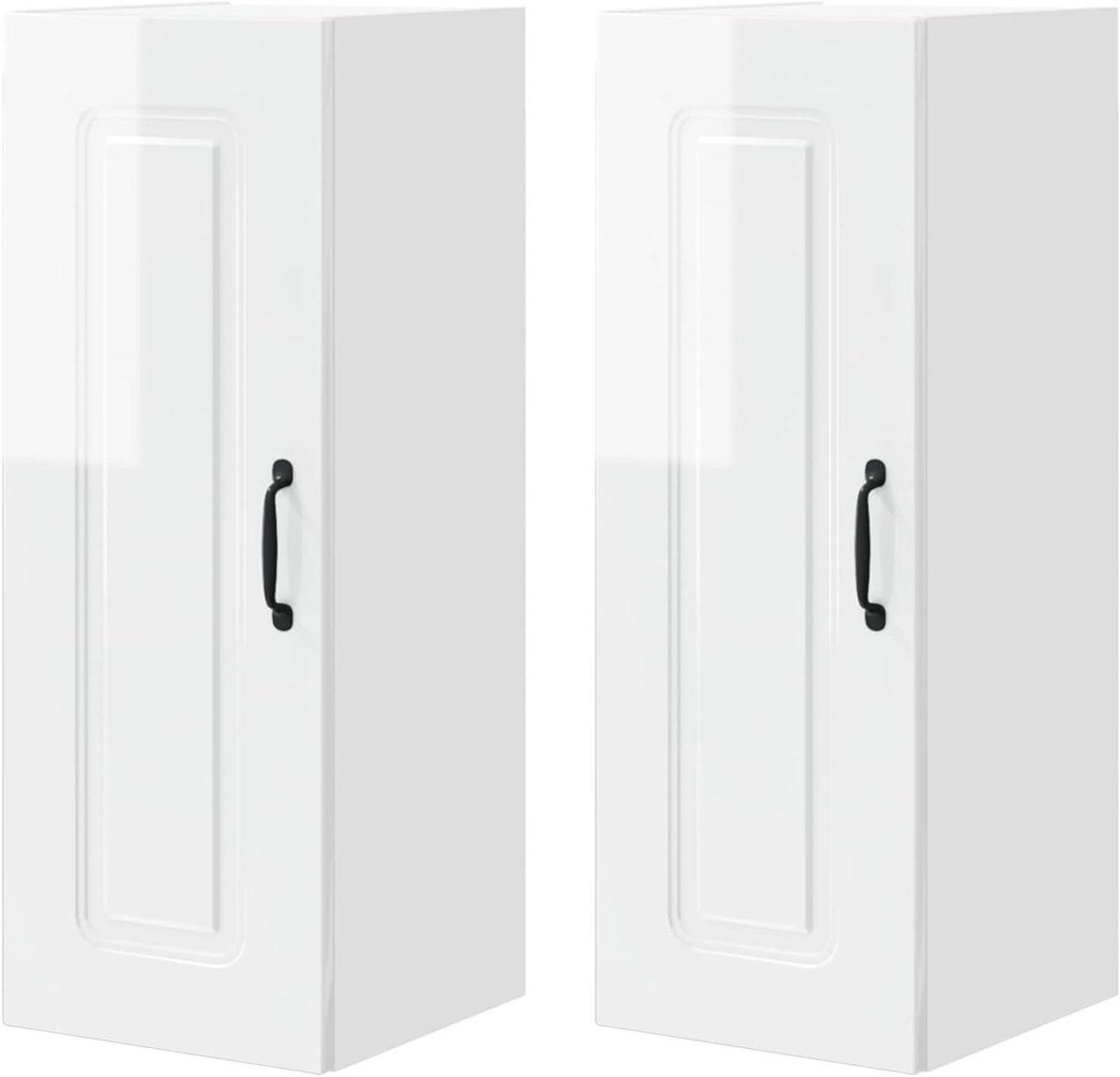Keukenombouwkast - Ovenkast Magnetronkast - Keuken Organiseren - Ruimtebesparend Design - 30x31x80 cm - Hoogglans Wit