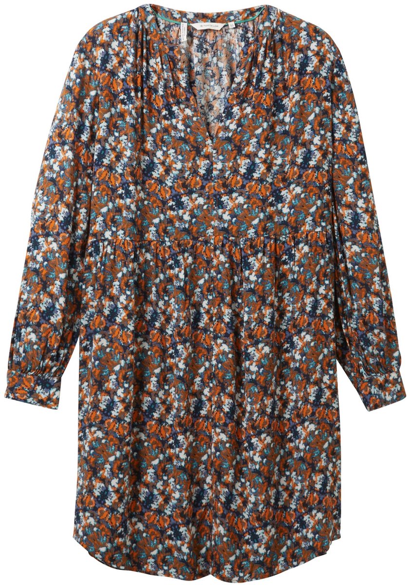 Tom Tailor - Jurk - Maat 38 - Vrouwen - 32370 navy smal - Viscose