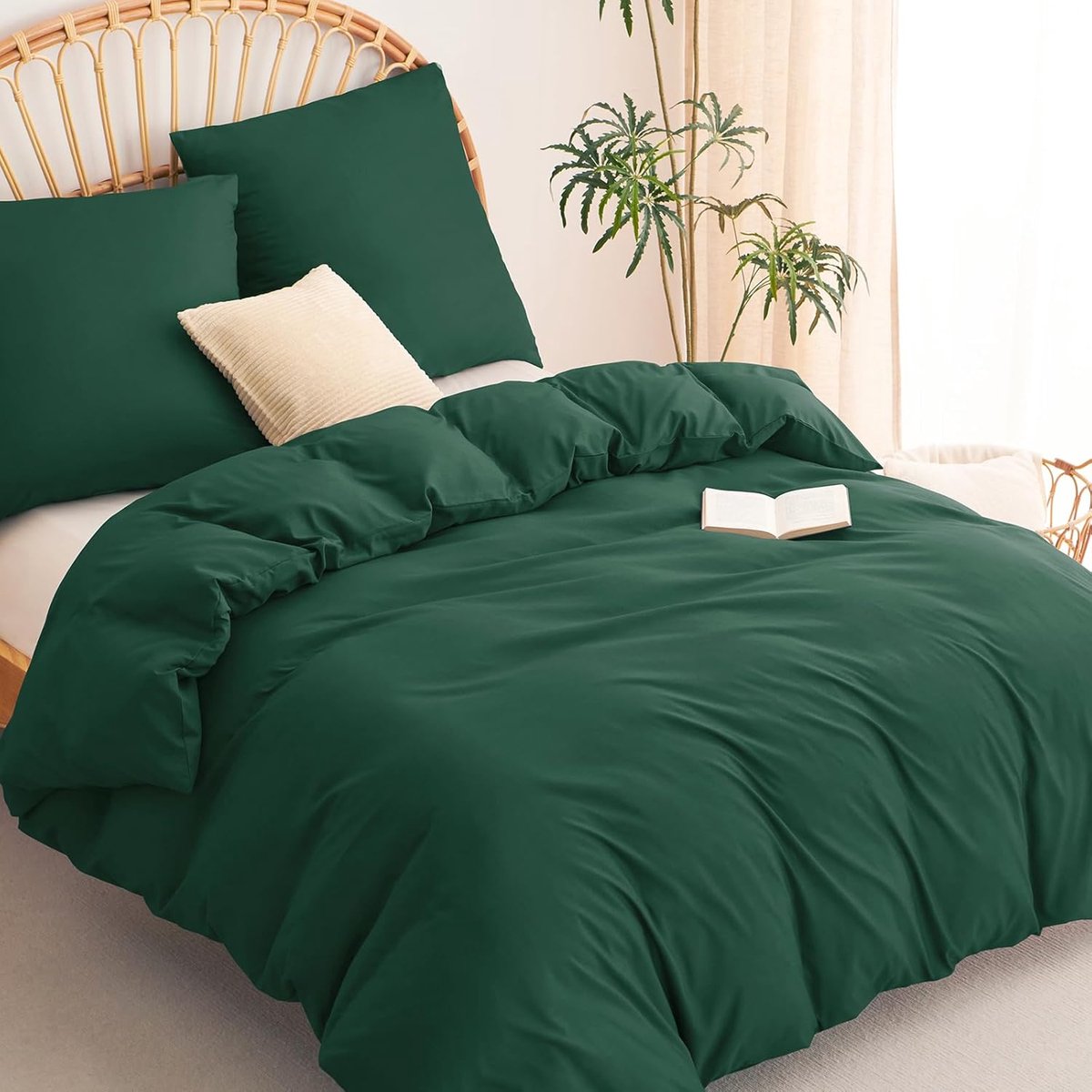 Dekbedovertrek 200x200 cm met 2 kussenslopen 80x80 cm, 200x200 Bedset