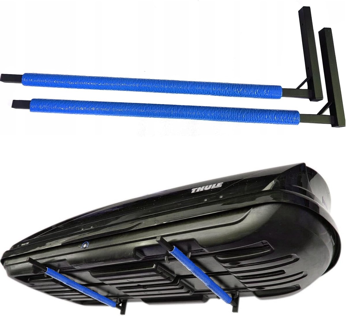 Wandbeugel voor dakbox/kajak 82,5 cm - Staal - Poedercoating - Beschermt tegen krassen - ShopVlot