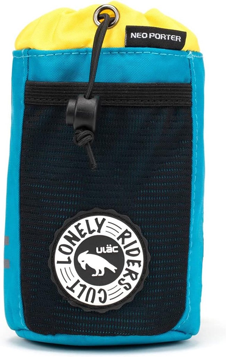 SnelShoppen - Fiets Voeder Tas voor Topbuis, Stuur, Stuurpen en Zadel (Aqua Geel) - Lichtgewicht, Waterdicht, 1.0L Capaciteit - Handig voor Fiets, E-b