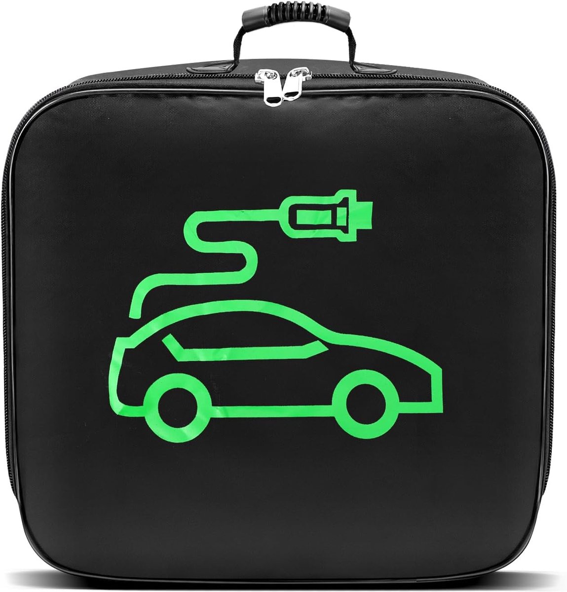 EV laadkabeltas, kabeltas auto, kabeltas voor elektrische auto, laadkabeltas elektrische auto voor type 1 en type 2 kabel (zwart)