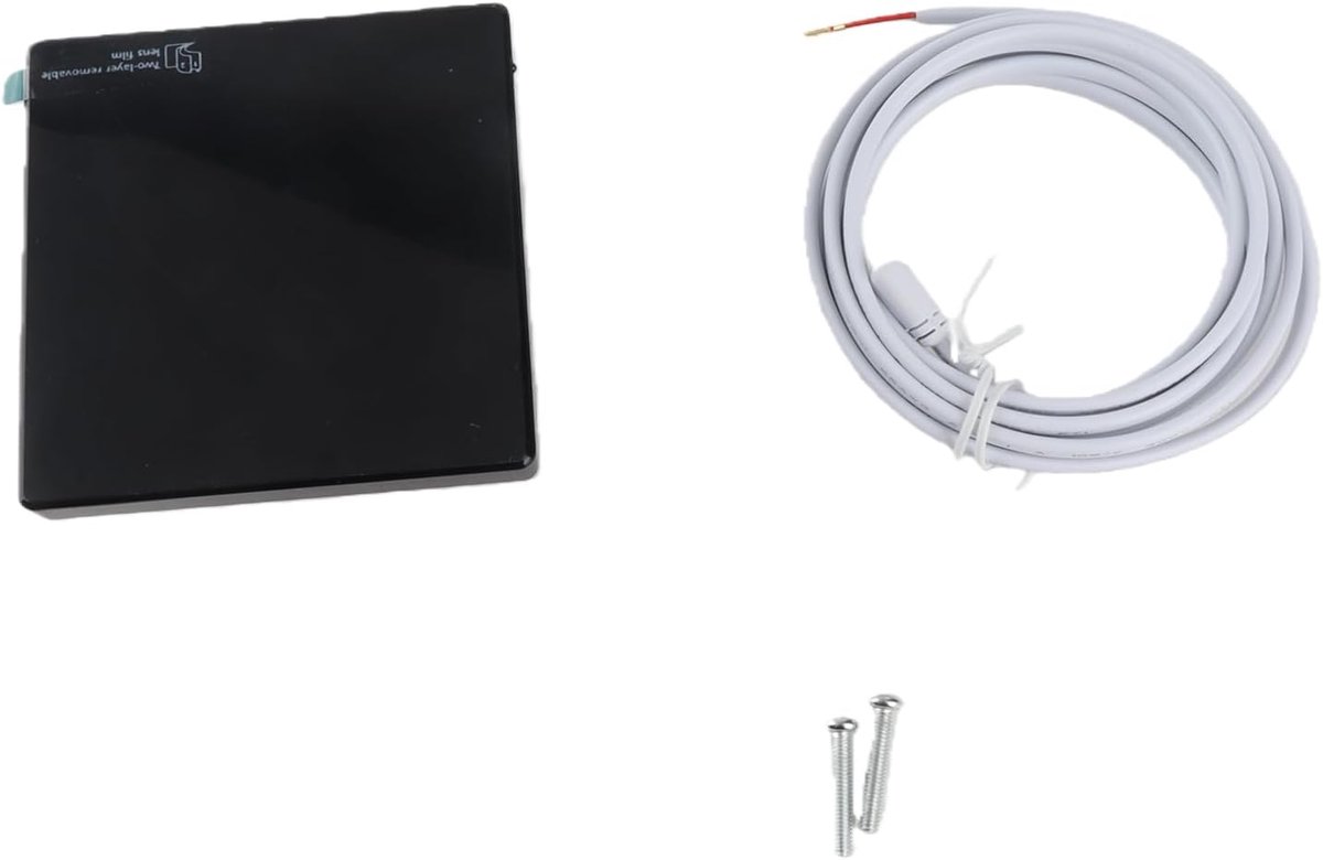 Slimme thermostaat met wifi - 16 A zwart - touchscreen - eenvoudig te bedienen via app - ShopVlot