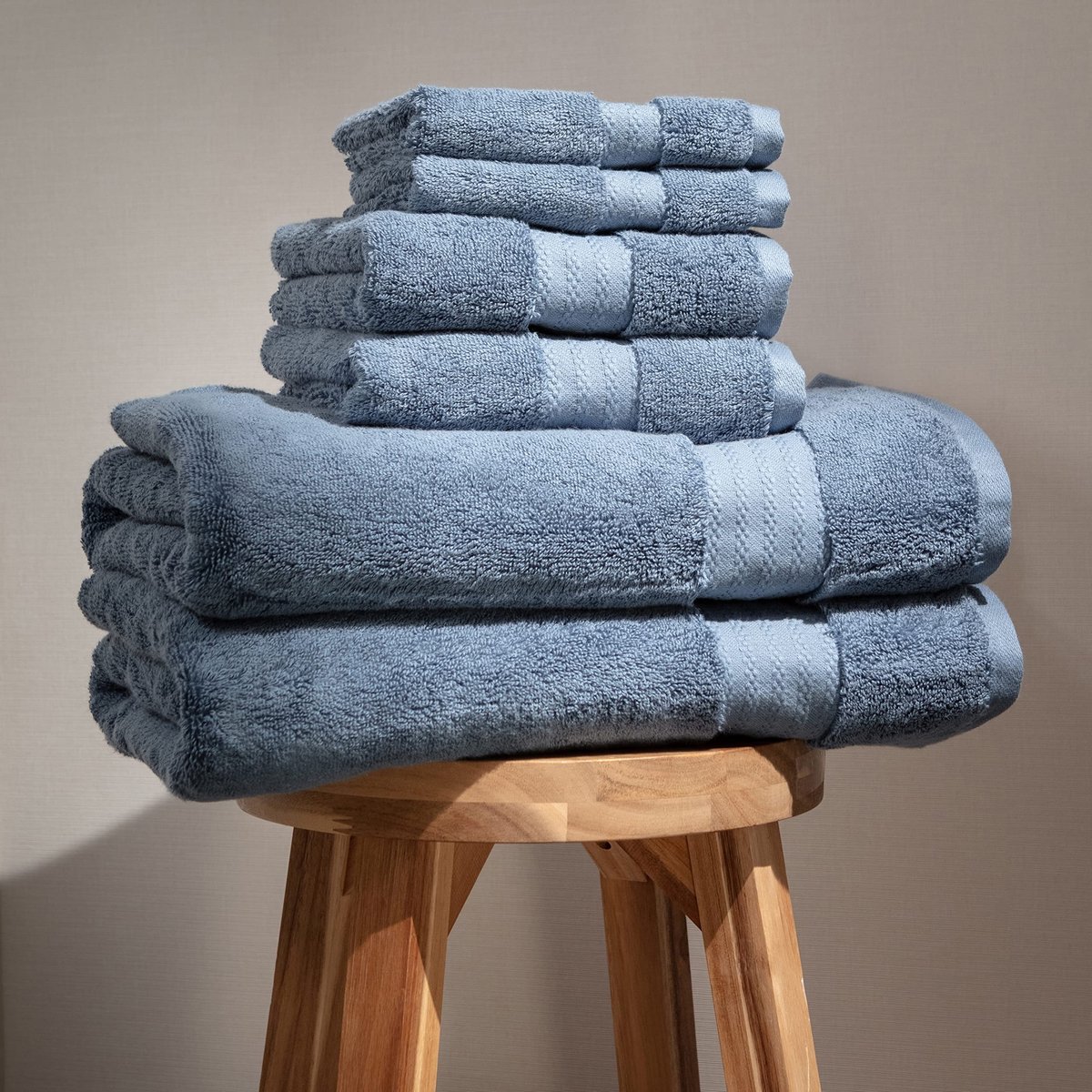 Omgoods - Luxe Handdoekset van 100% Biologisch Katoen, 6 Stuks