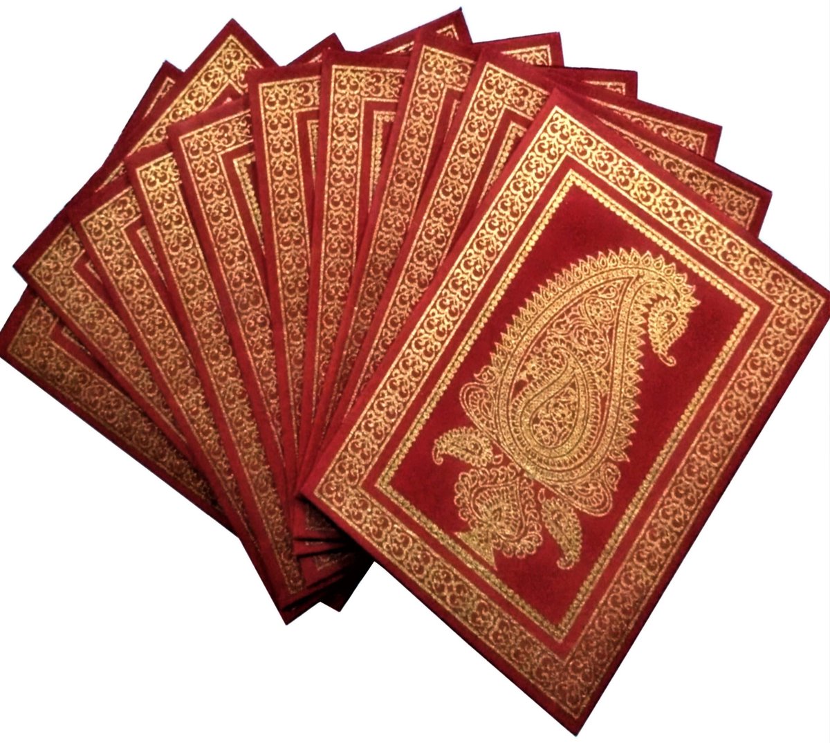 Omgoods - Papier Kaart-Envelope Set (Set van 10) 'Royal Insignia' - Handgemaakte Groetkaarten