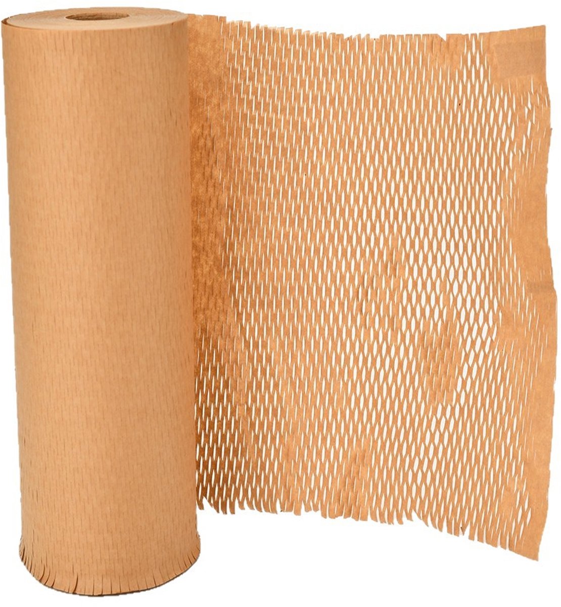 30 cm breed honingraatpapier, inpakpapier, alternatief voor bubbeltjesplastic, voor het inpakken van cadeaus en breekbare spullen,30 cm x 10 m - Bruin