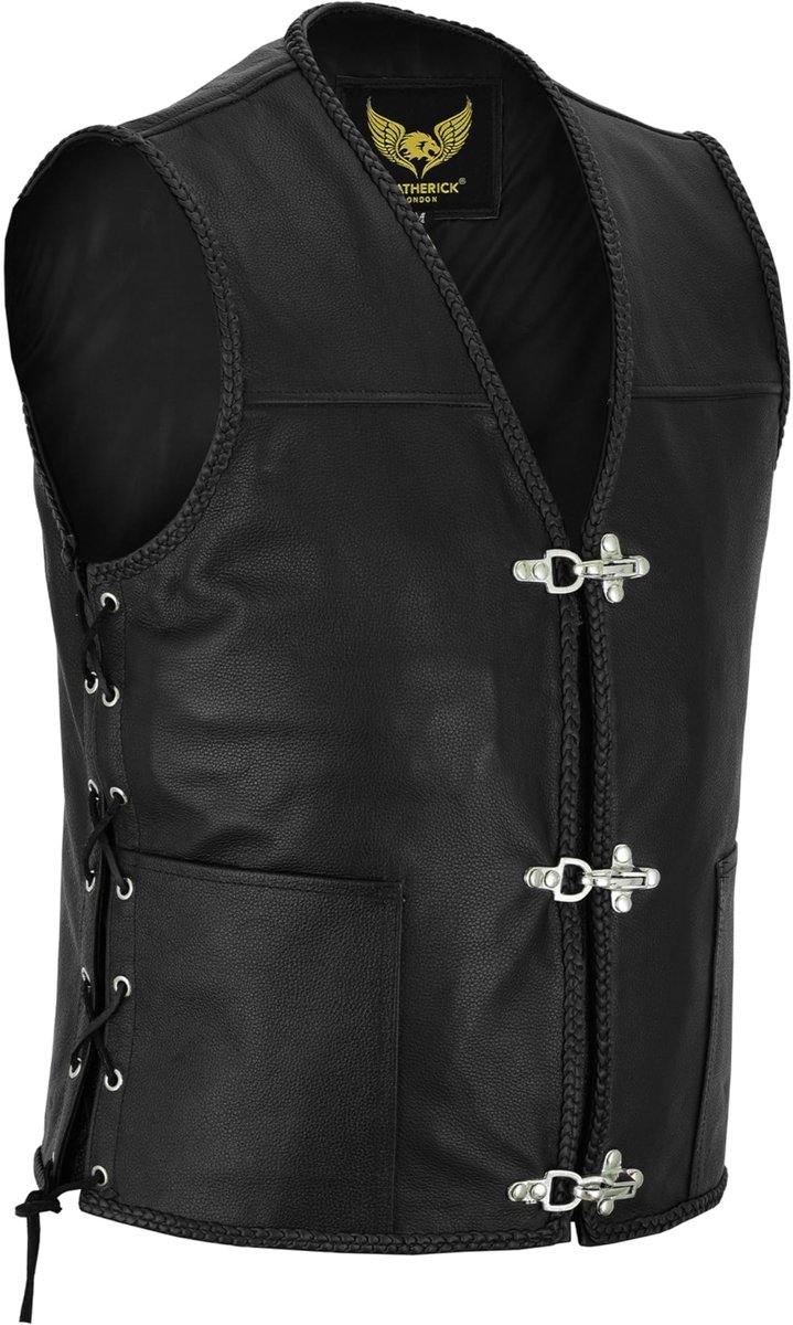 Omgoods - Heren Biker Vest - Fishhook Stijl