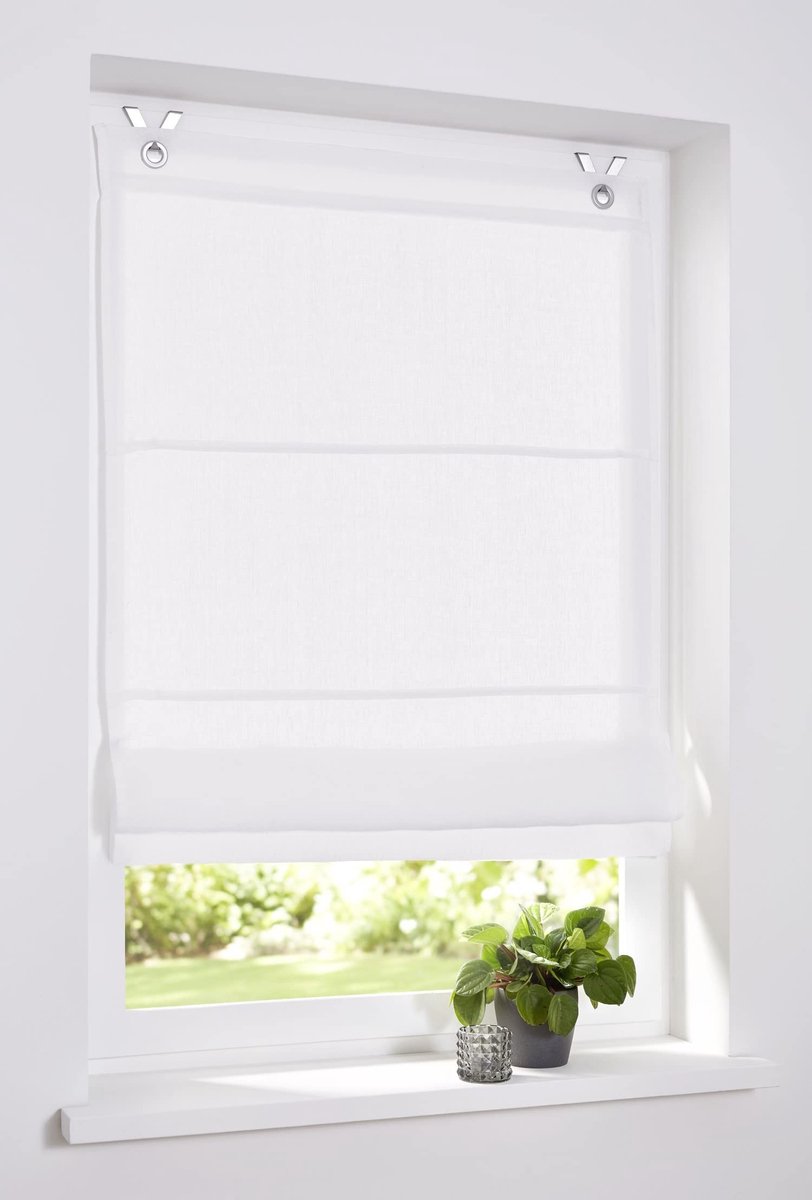 Omgoods - Kutti Roman Blind Metis - Zonder Boren Creme 45 x 140 cm