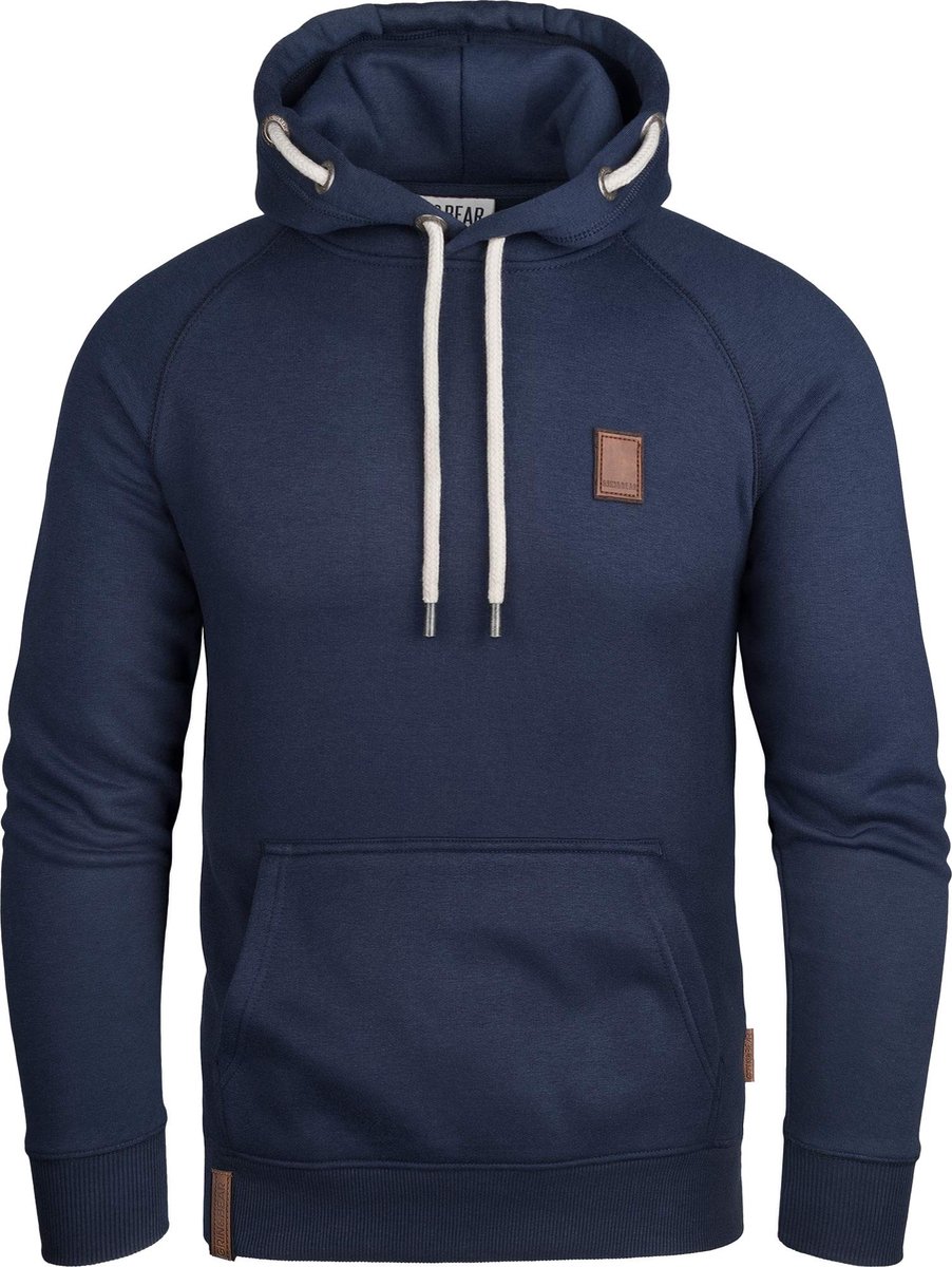 Omgoods - Hoodie met Binnenste Koord - Donkerblauw, Slim Fit