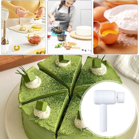 Elektrische Klopper - Handmixer Roerder - Dranken Maken - Oplaadbaar Snel Mengen - 20.5x13cm - Wit — afbeelding 5