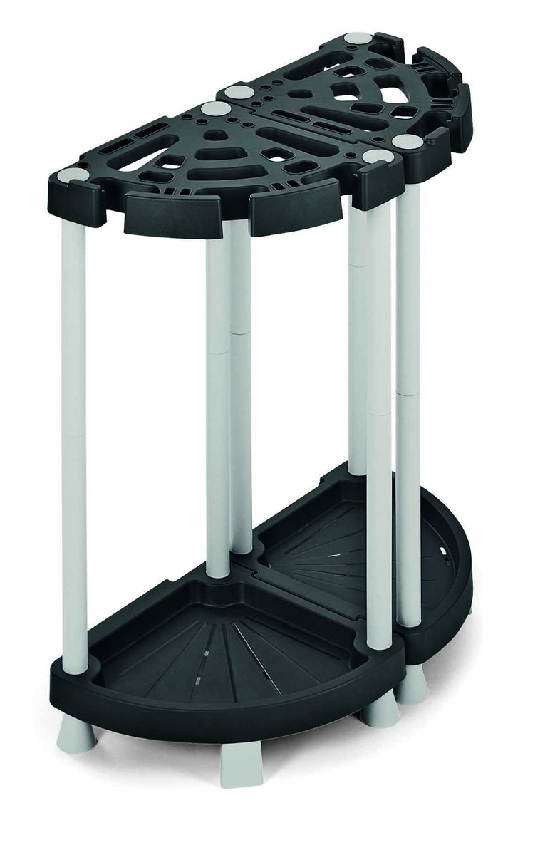 Omgoods - Dubbele Gereedschapsrek - Plastic, 73x37.5x77.5cm, voor een georganiseerde garage