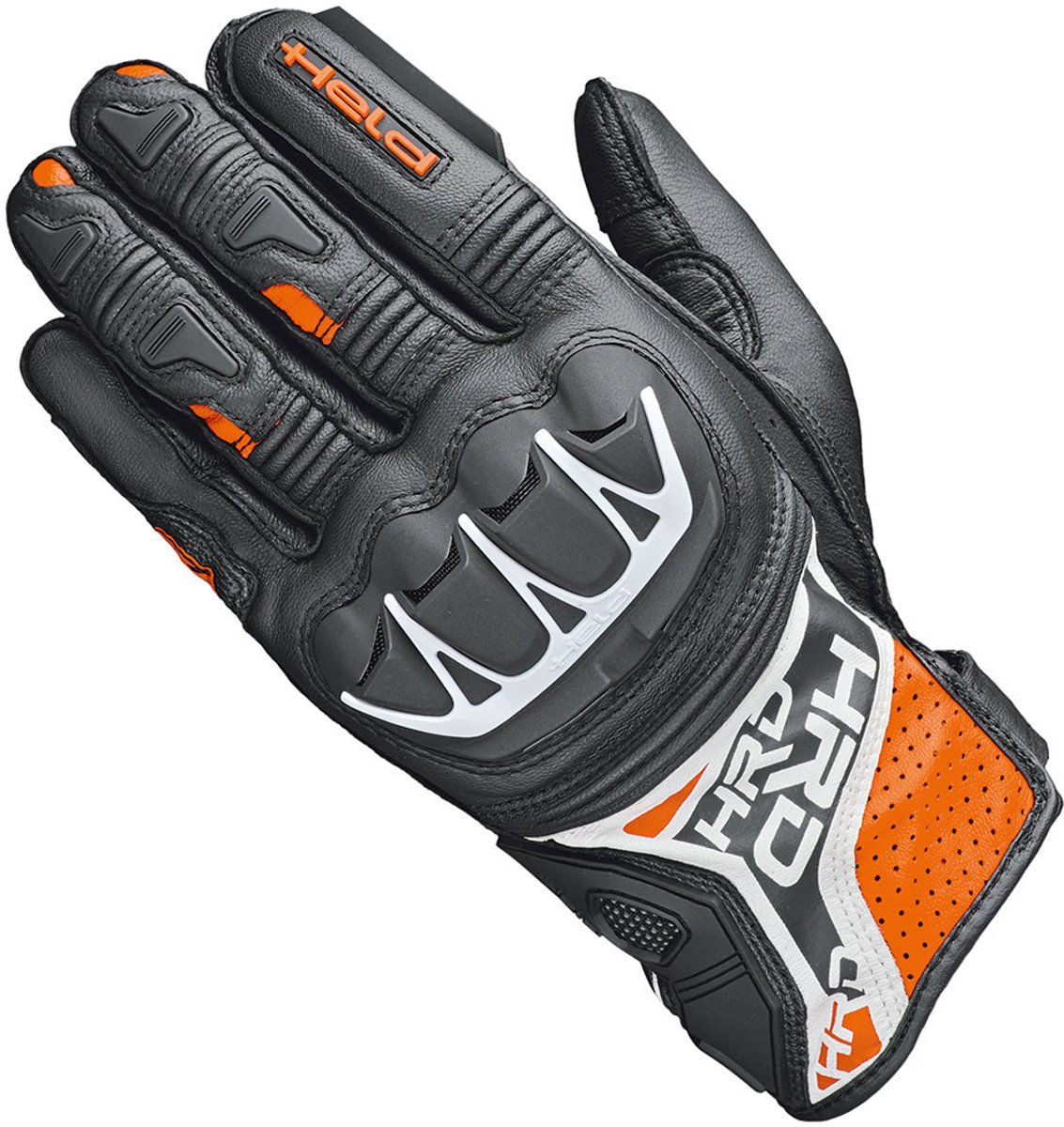HELD KAKUDA motorhandschoenen sport Zwart-Oranje 8
