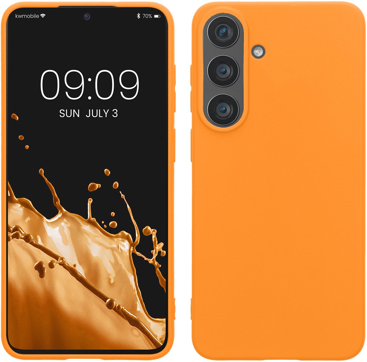kwmobile telefoonhoesje geschikt voor Samsung Galaxy S26 FE - Hoesje voor smartphone - Back cover in fruitig oranje