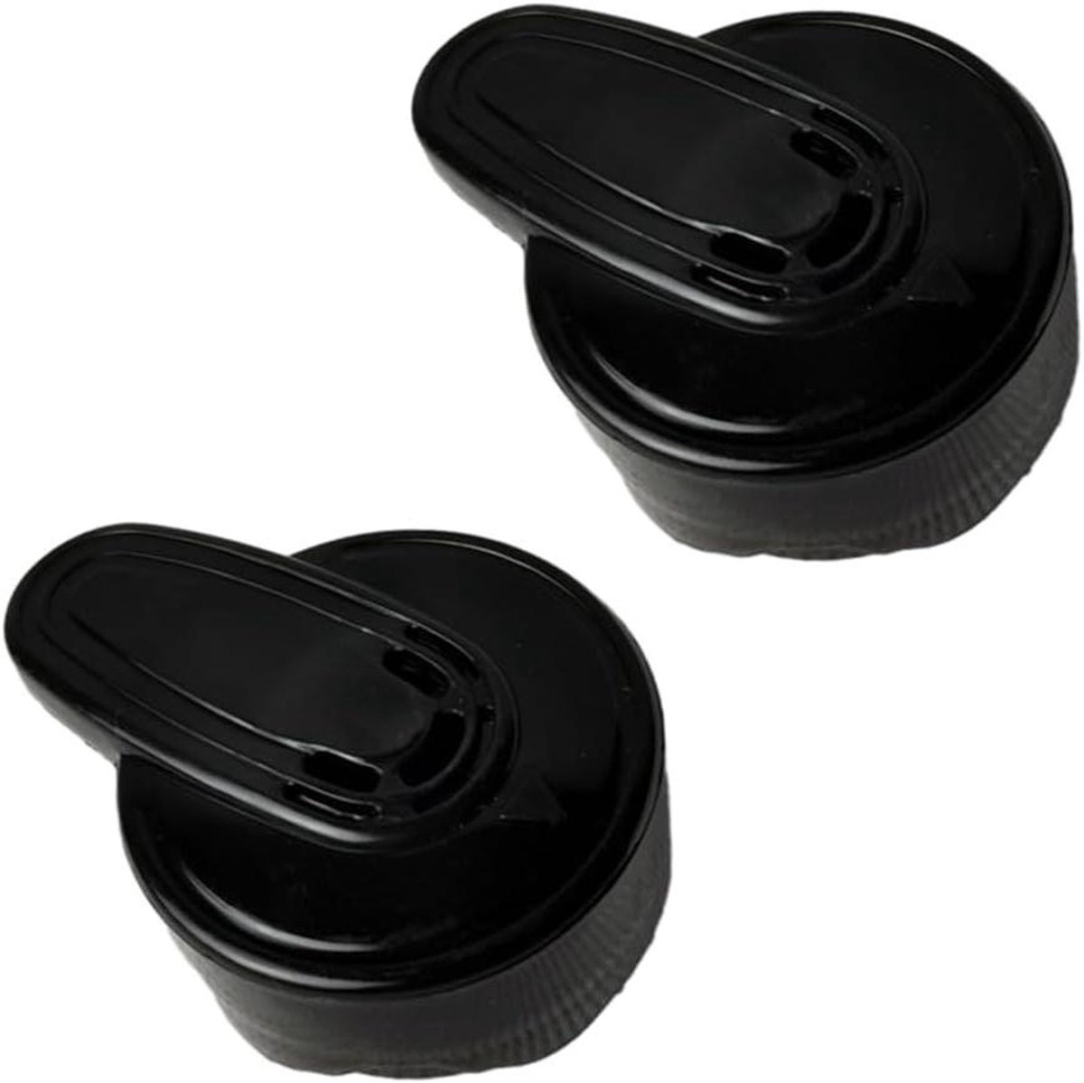 Drukpan Ventiel - Reserveonderdelen Drukpan - Veilig Koken - Hittebestendig ABS - 2 stuks - Zwart/Wit