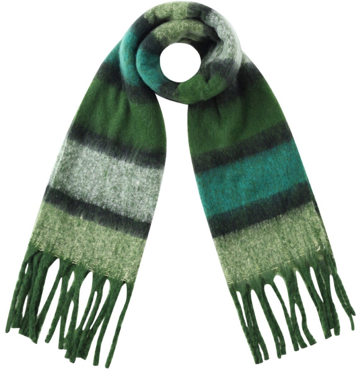 Basic herfst sjaal - Groen