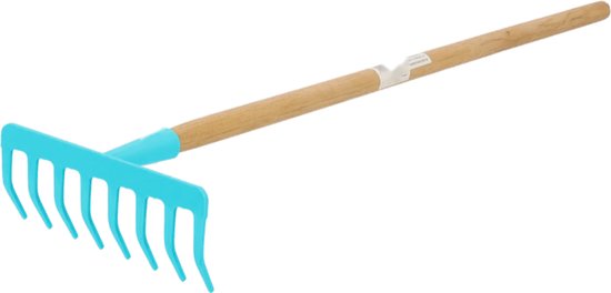 MIKEMADE Kindertuingereedschap Set 3-delig – Schep, Hark en Bladhark – 88 cm hoog – Vanaf 6 Jaar — afbeelding 4
