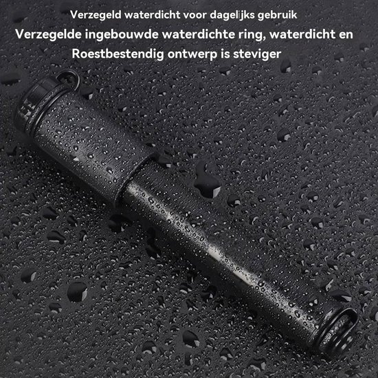 Draagbare Fietspomp - Compacte Fietspomp - Fietsbanden Oppompen - Solide Aluminiumlegering - 20 cm - Enkel kenmerk — afbeelding 3