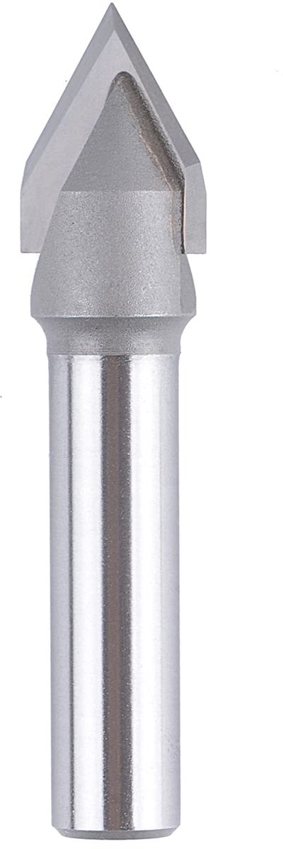 Fasenfrees 8mm schacht 60 graden graveerbeitel V-groeffrees 2 fluiten