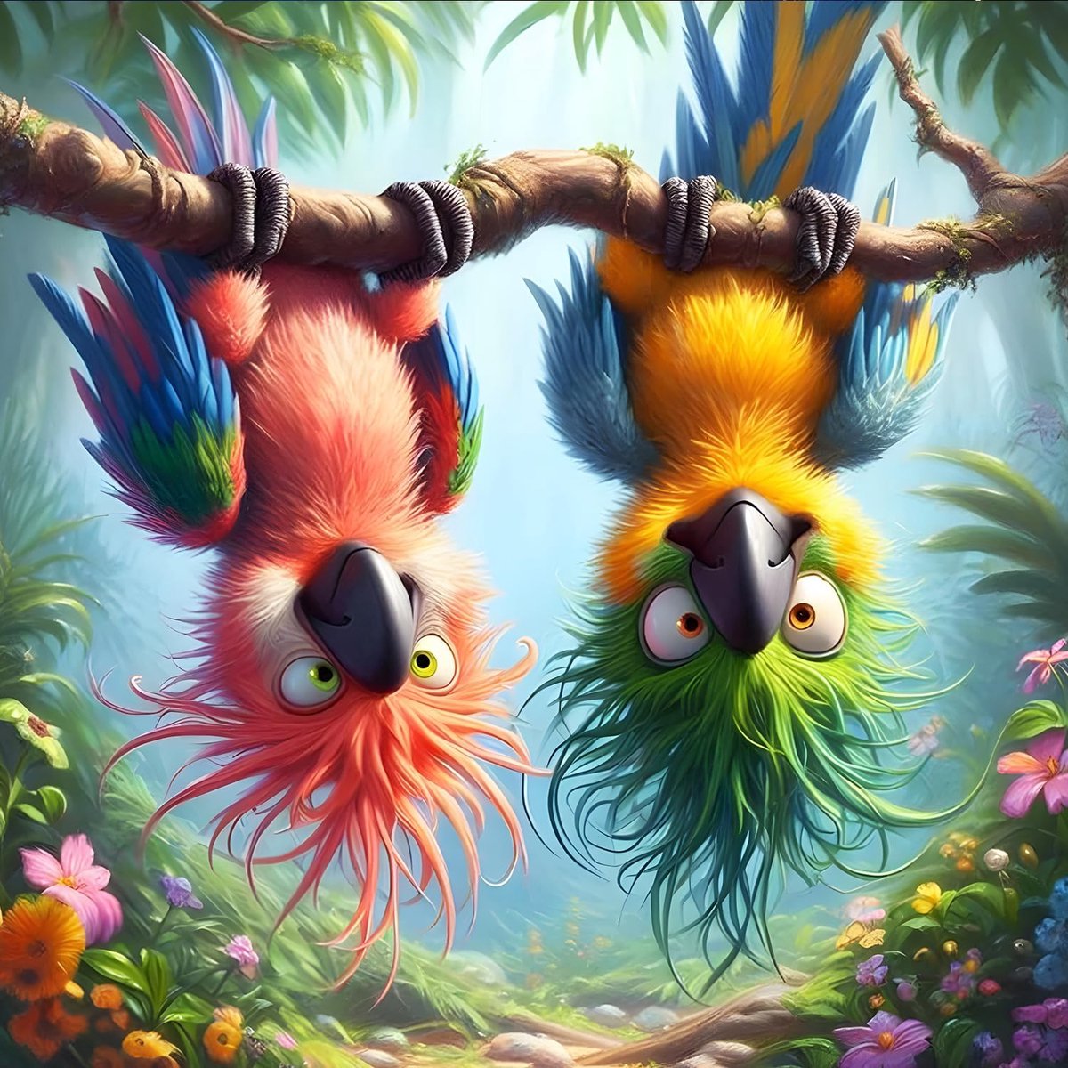 Grappige vogels diamant schilderij kits voor volwassenen beginners