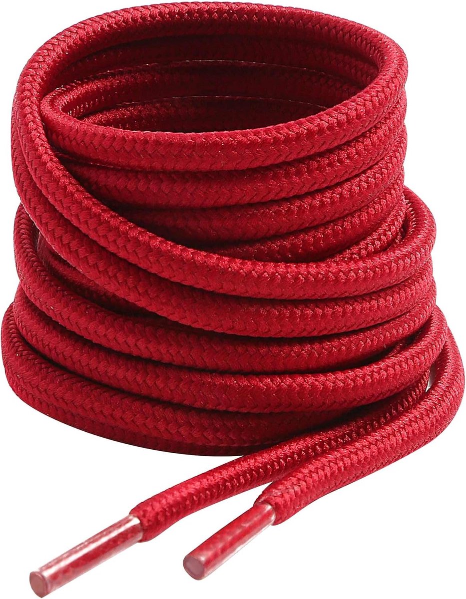 Laarzenveters, ronde dunne veters voor werkschoenen, diameter 4 mm, outdoorschoenen, wandelschoenen, trekkingschoenen, boots, schoenveters, dames en heren, scheurvaste vervangende laarsveters