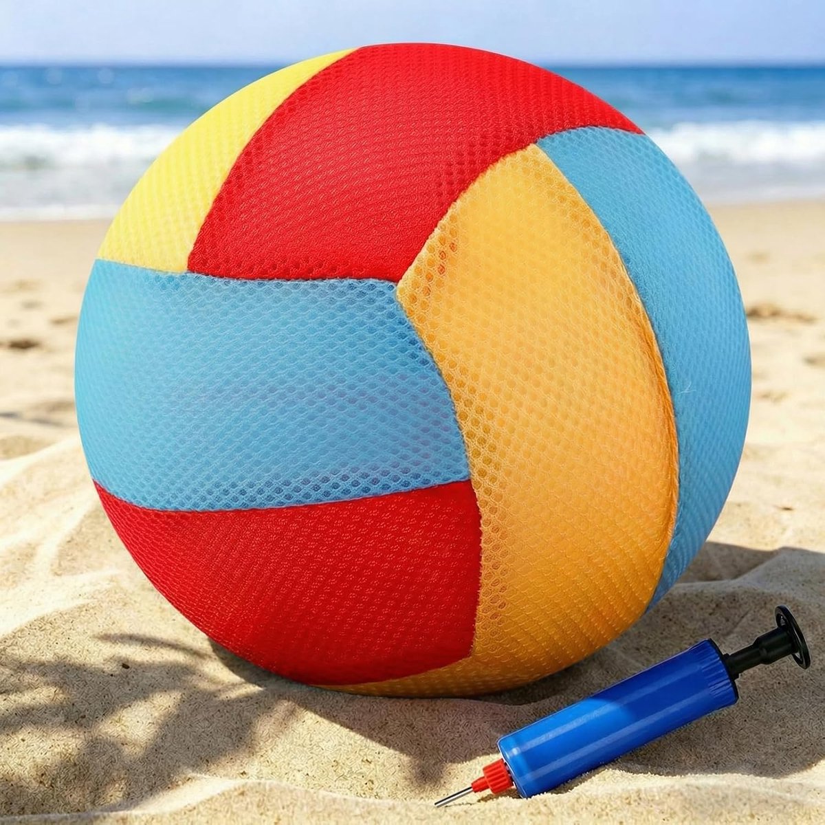 diameter 21 cm, zwembadvolleybal, net, textiel, volleybal, waterdicht, voor volwassenen, strand, zwembad, tuin