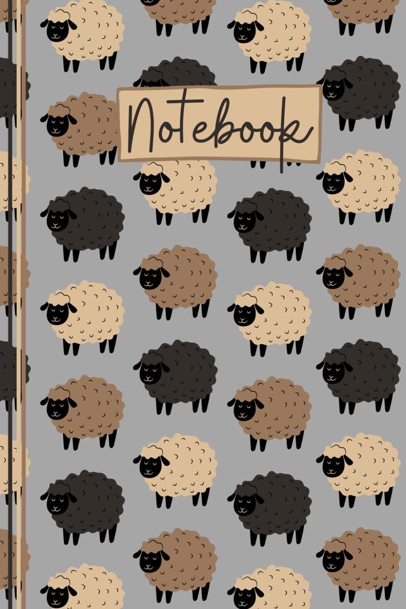 Notebook: Cute Sheep Lined Journal, Novelty Sheep Gift a Anyone who
