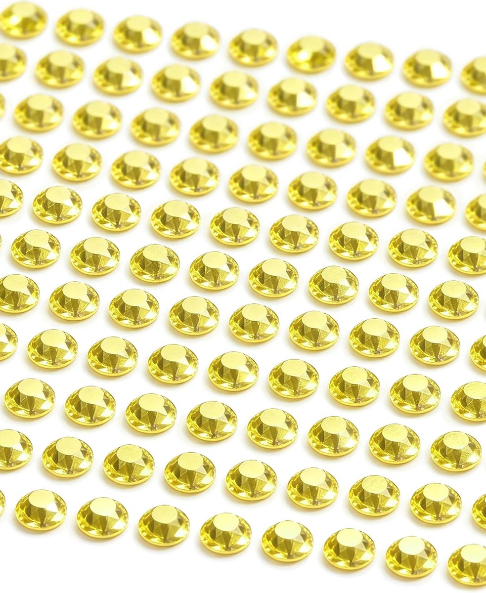 glittersteentjes, zelfklevend, 1200 stuks, 3 mm, zelfklevende
