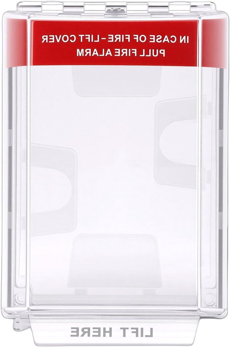 Alarmknop Afdekking - Brandalarm Beschermkap - Onbedoelde Activering Voorkomen - IP67 Waterdicht - 13.7 x 20.6 x 6.7 cm - Transparant