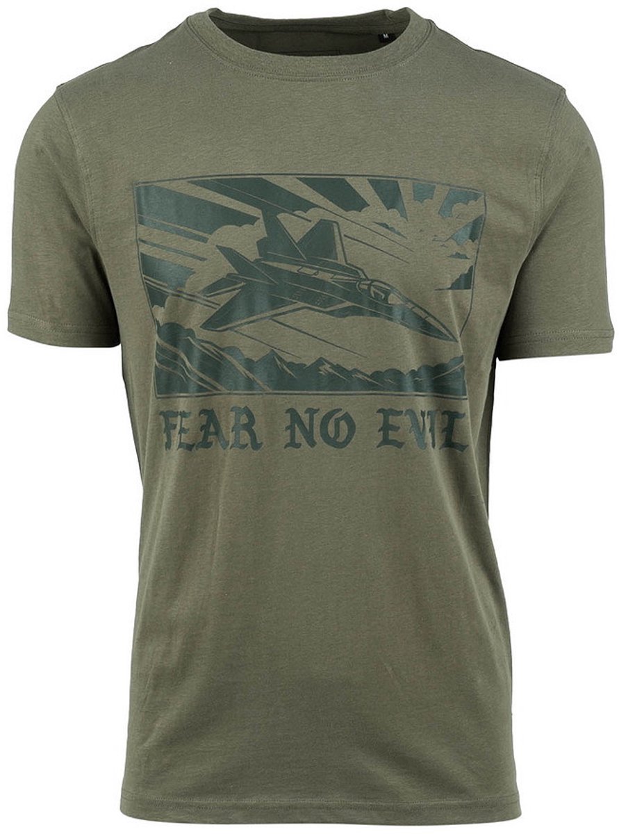 T-shirt Fear No Evil Groen XL