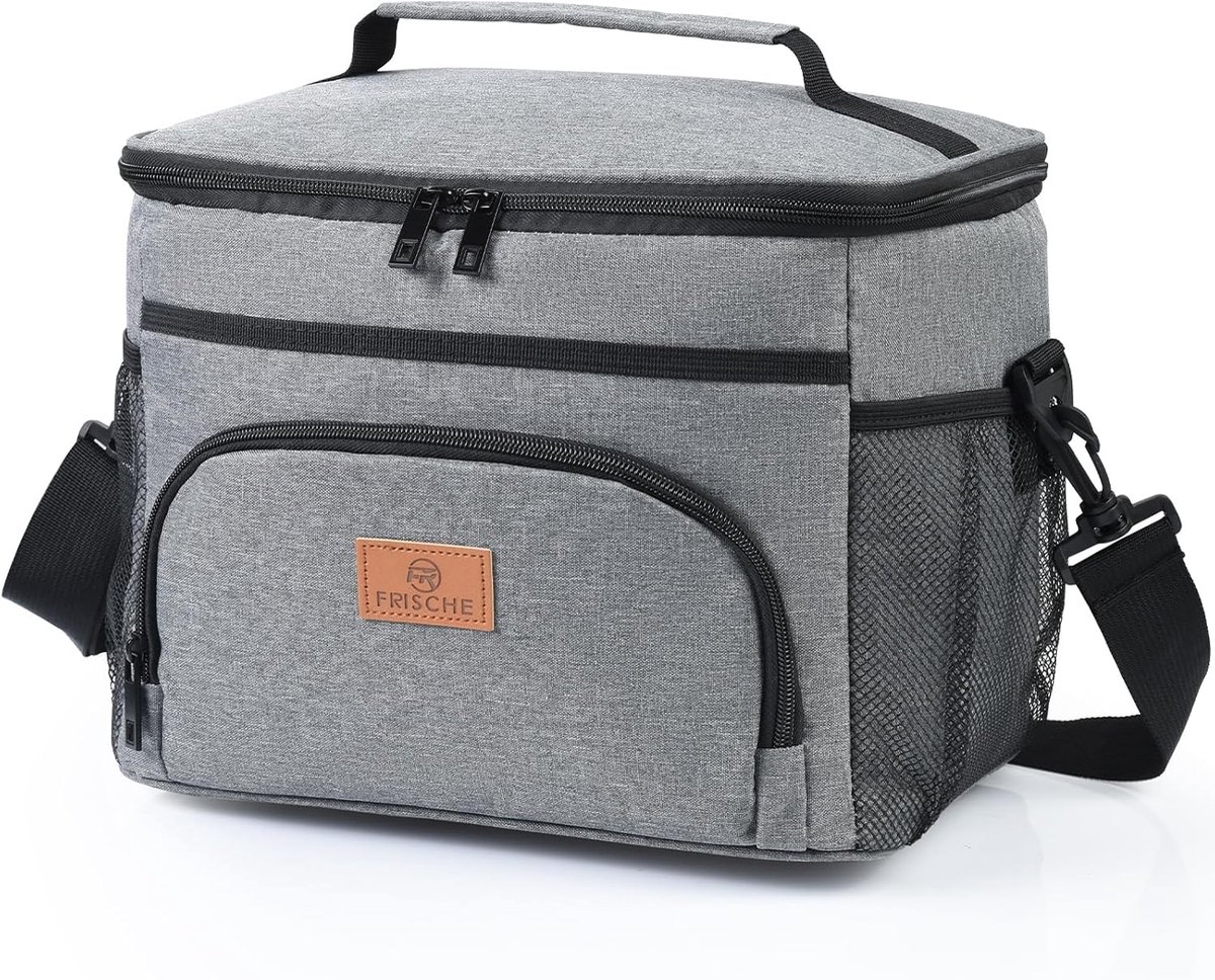 SnelShoppen - Insulated Koeltas 15L Vouwbare en Draagbare Lunch Tas voor Werk, School, Strand, Picknick en Reis - Dubbele Laag, Waterdicht en Lekvrij
