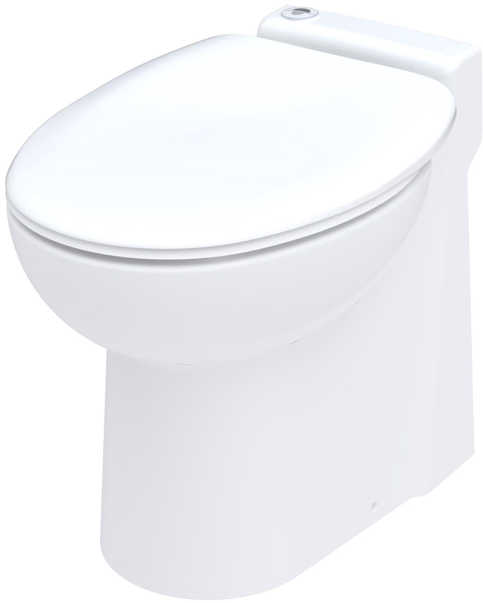SnelShoppen - Compact Toilet met Geïntegreerd Afvalwaterhefsysteem - SFA Sanicompact 54 - Ruimtebesparend Toilet voor Badkamer en Toiletruimte - Effic