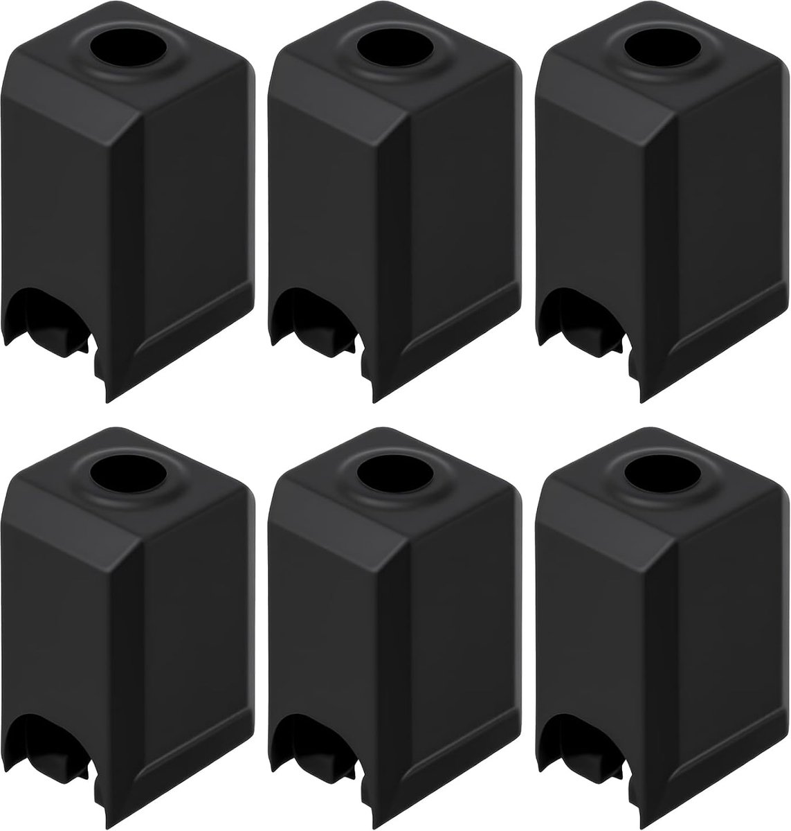 Silicone Sock voor Bambu Lab X1 / X1C / P1P / P1S – 6 Stuks, 3D Printer Hotend Vervangingsaccessoires