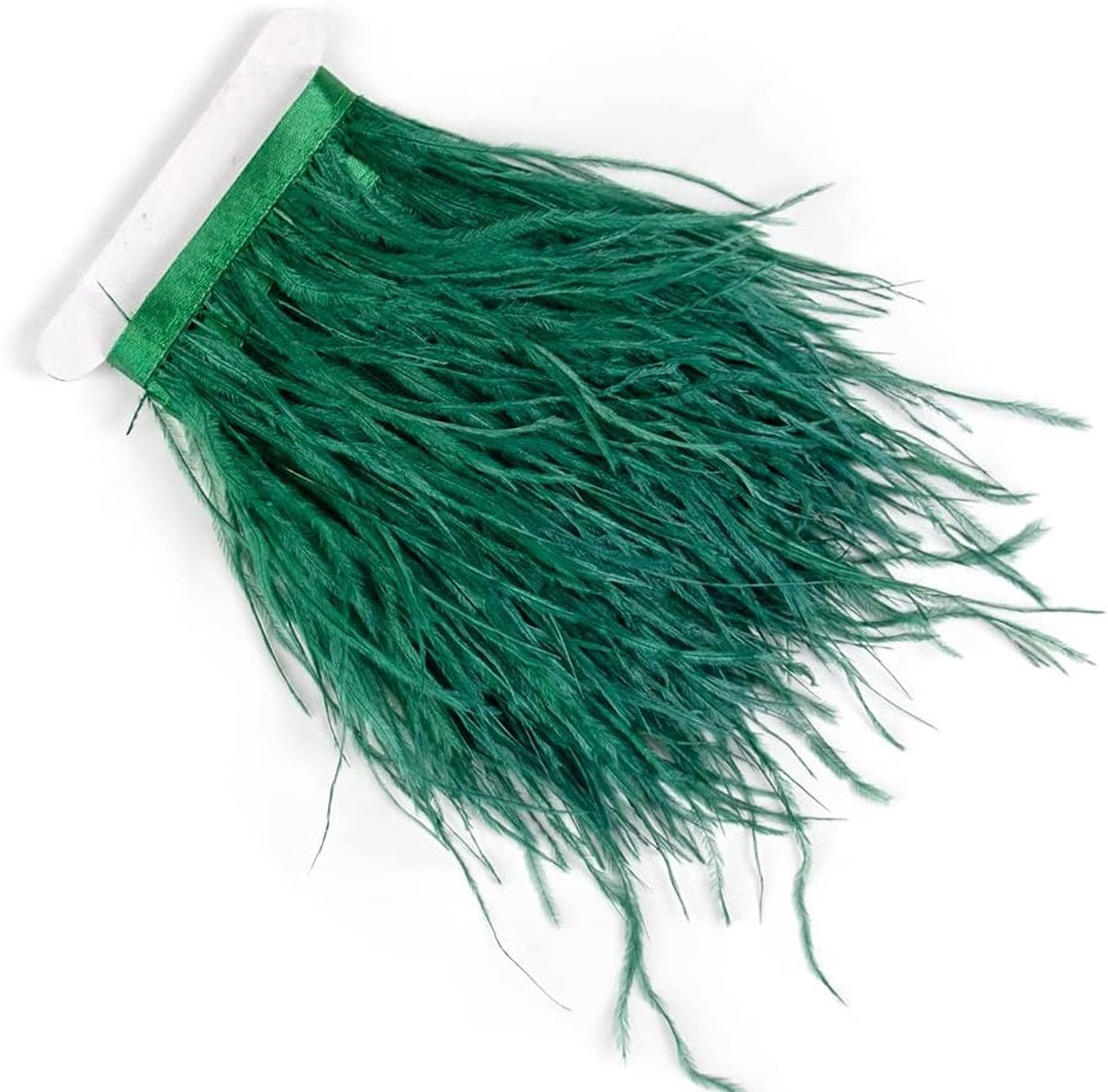 3 Yards 10-15 cm Donkergroene Struisvogelveren Trim Fringe voor Diy