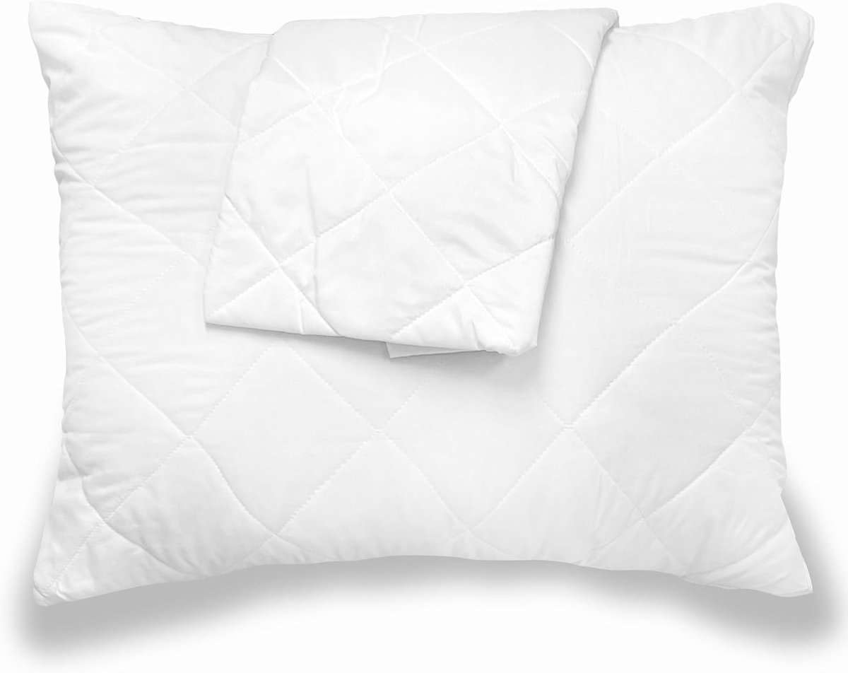 SnelShoppen - Kussenbeschermer Katoen 60x70cm - Hygiënisch, Wasbaar tot 90°C, Ideaal voor Tuin, Camping en Binnen