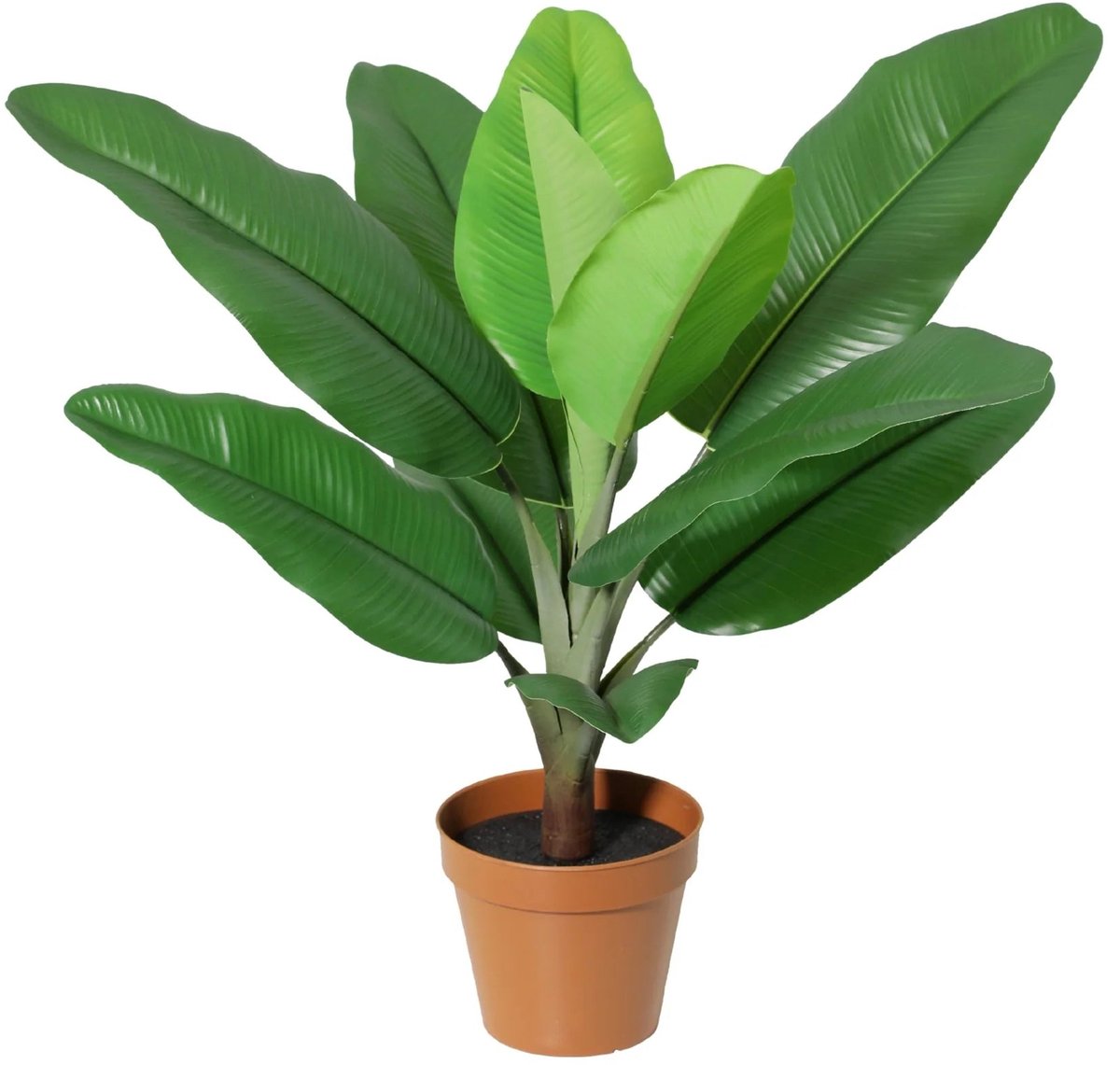 Trendyplants – Kunst Philodendron Jungle King – Philodendron – Kunstplant – Hoogte 47 cm – Potmaat Ø12cm