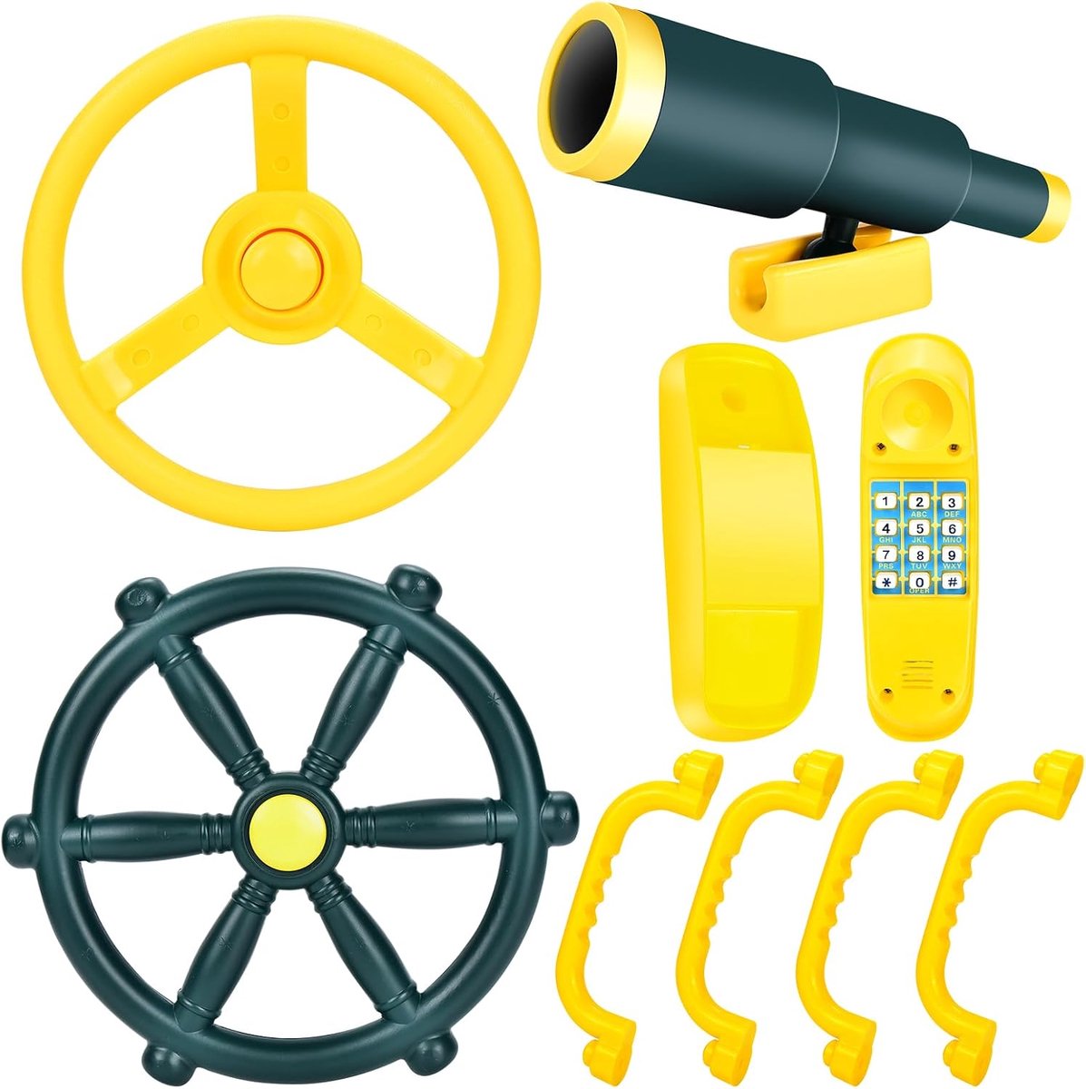 Speeltoren accessoires stuurwielset, 8-delige accessoireset voor