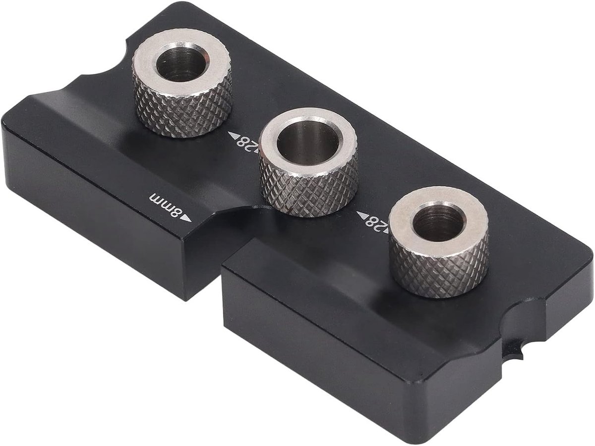 Jig Hout Dowelling Jig Boor Gids 2 in 1 8mm 10mm Perforator Locator Timmerwerk Tool Professionele Accessoires