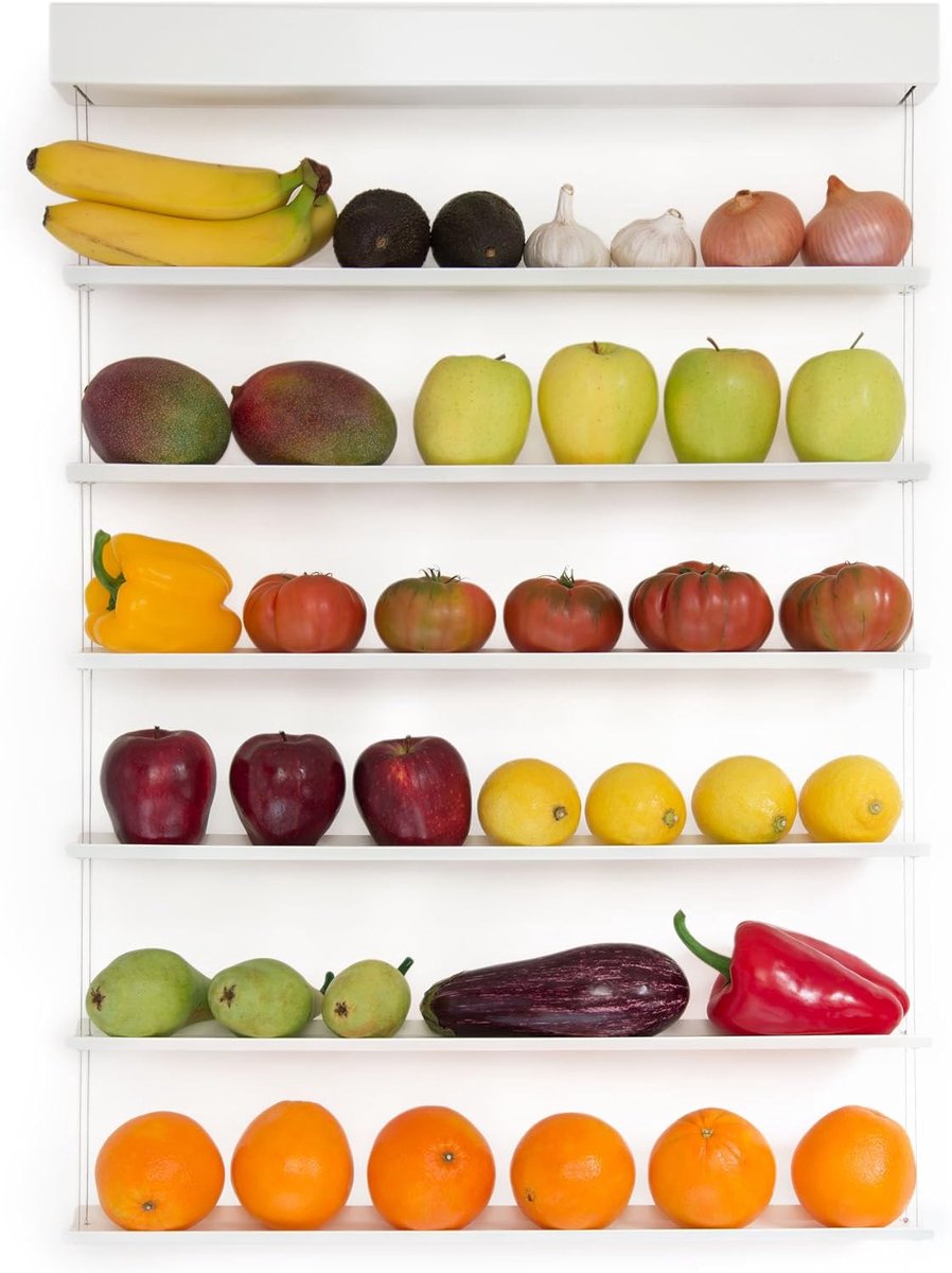 een kom fruit aan de muur